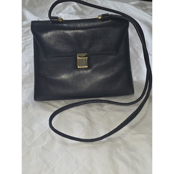 Susan Gail Vintage Leather Bellido Purse Made In Spain Navy Blue - Picture 4 of 13